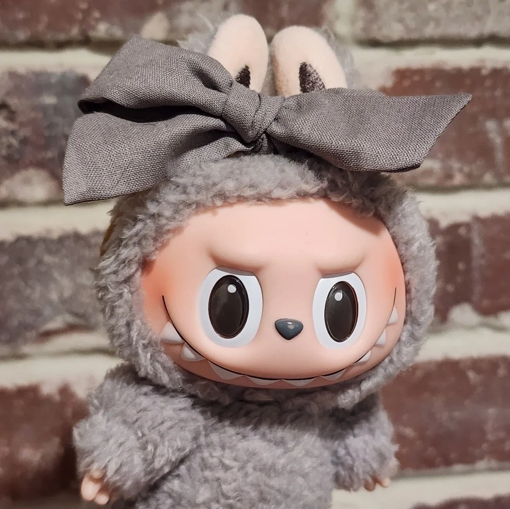 Labubu Gray Bow Headband